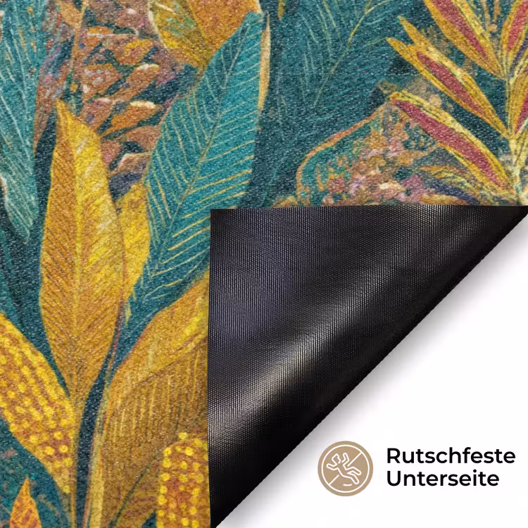 Tropische - Botanisch - Patroon - Kleurrijk - Exotisch Deurmat klein 898 -antislip_DE