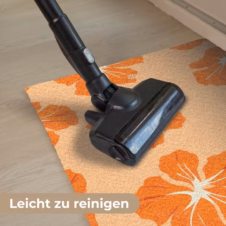 Tropisch - Hibiscus - Oranje Deurmat klein 898 -reinigen_DE