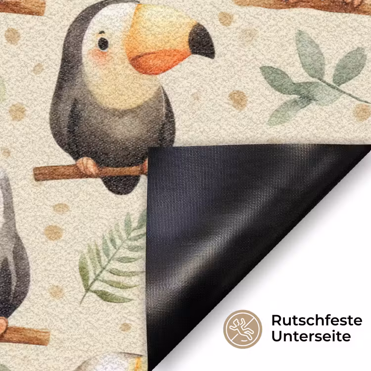Toekans - Exotisch - Kleurrijk Deurmat klein 898 -antislip_DE