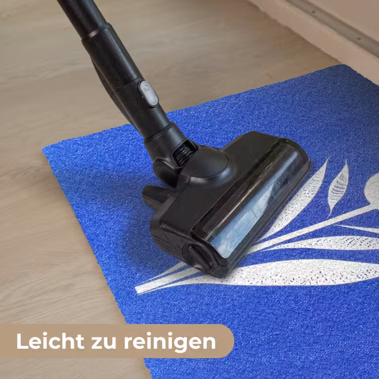 Tulp - Minimalistisch - Bladeren - Wit Deurmat klein -reinigen_DE