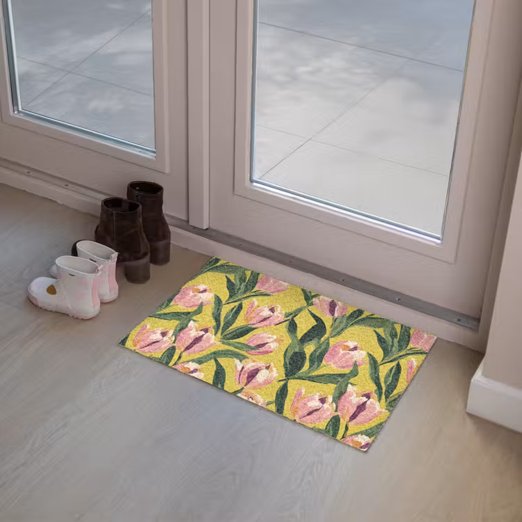 Tulpen - Botanisch - Geel Deurmat klein 898 -sfeer3