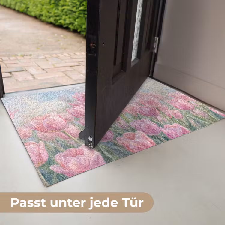 Tulpen - Veld - Lente - Roze Deurmat klein -USP_DE
