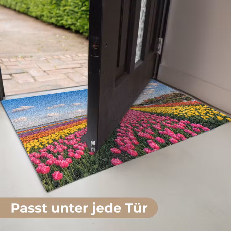 Tulpen - Holland - Molen - Kleurrijk Deurmat klein -USP_DE