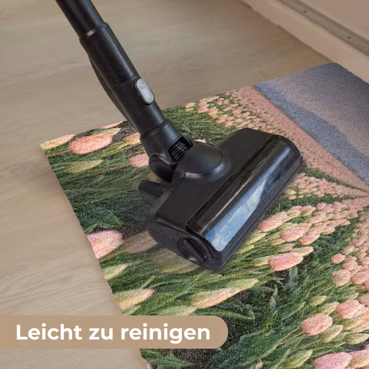 Tulpen - Landschap - Roze Deurmat klein -reinigen_DE