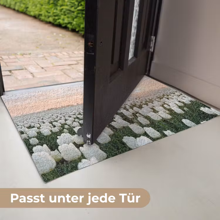 Tulpen - Landschap - Wit Deurmat klein -USP_DE