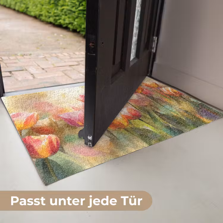 Tulpen - Sprookjesachtig - Kleurrijk Deurmat klein -USP_DE