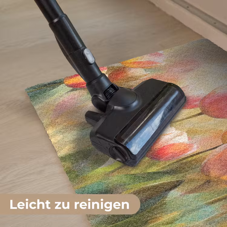 Tulpen - Sprookjesachtig - Kleurrijk Deurmat klein -reinigen_DE