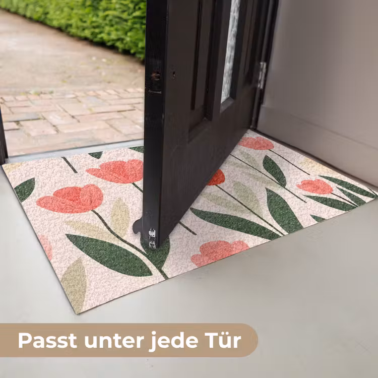 Tulpen - Modern - Roze Deurmat klein -USP_DE