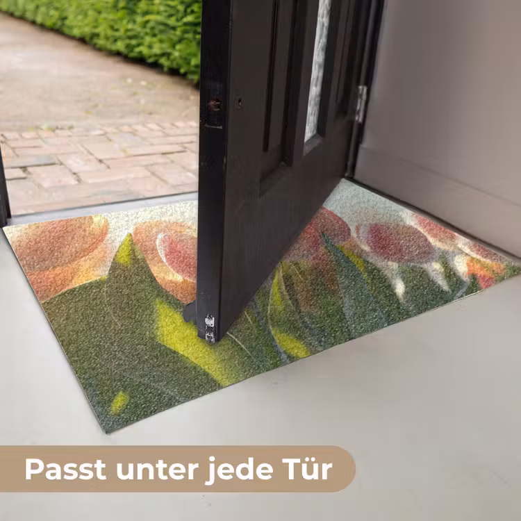 Tulpen - Roze - Zonnestralen Deurmat klein -USP_DE