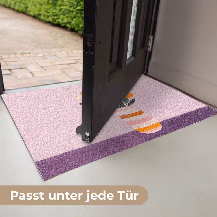 Tulpen - Vaas - Strepen - Paars Deurmat klein -USP_DE