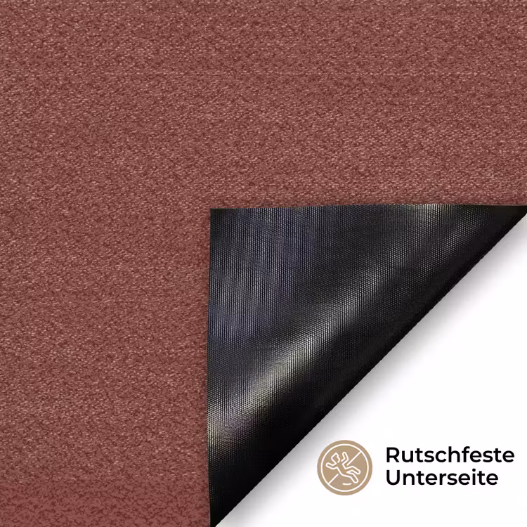 Valentine - Velvet - Rood Deurmat klein 898 -antislip_DE