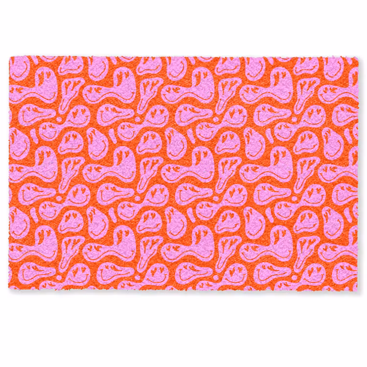 Valentijn - Smiley - Rood - Roze Deurmat klein 898 -zkaufland3d