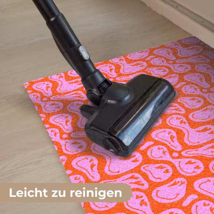 Valentijn - Smiley - Rood - Roze Deurmat klein 898 -reinigen_DE