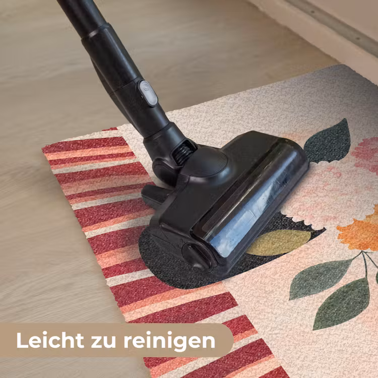 Vaas - Bloemen - Vlinder - Rood Deurmat klein -reinigen_DE