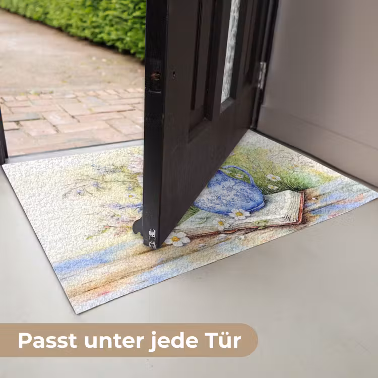 Vaas - Delftsblauw - Madeliefjes Deurmat klein -USP_DE