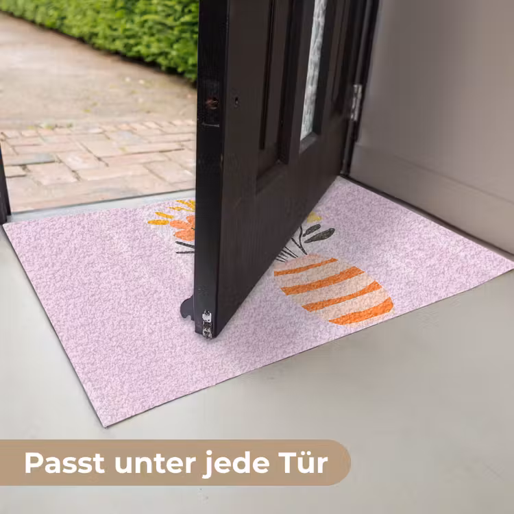 Vaas - Gestreept - Bloemen - Oranje Deurmat klein -USP_DE