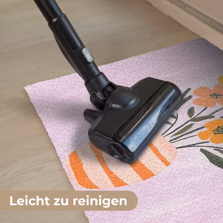 Vaas - Gestreept - Bloemen - Oranje Deurmat klein -reinigen_DE