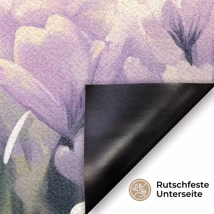 Viooltjes - bij - Zonlicht Deurmat klein -antislip_DE