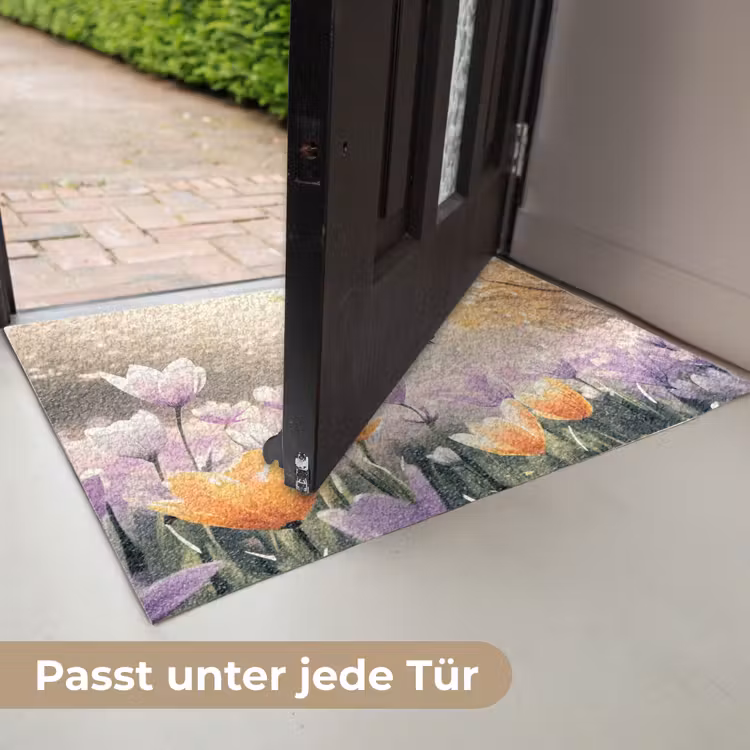 Viooltjes - bij - Zonlicht Deurmat klein -USP_DE