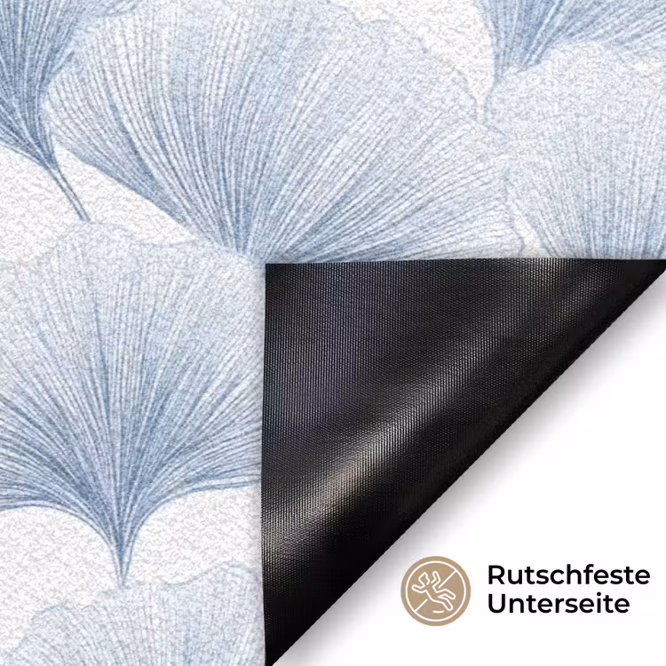 Waaier - Modern - Blauw Deurmat klein 898 -antislip_DE