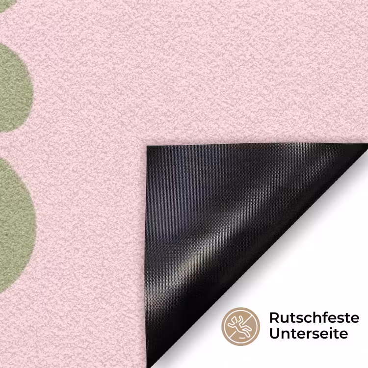 Chase greatness - Groen - Roze - Retro Deurmat klein -antislip_DE