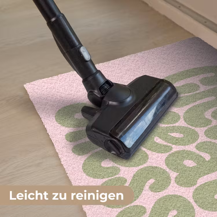 Chase greatness - Groen - Roze - Retro Deurmat klein -reinigen_DE