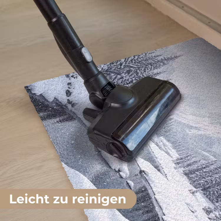 Sneeuwlandschap - Bergen - Rivier - Winter Deurmat klein -reinigen_DE