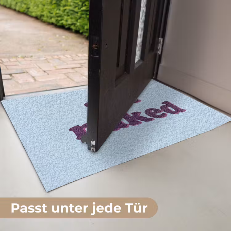 Speels - Boodschap - Blauw Deurmat klein -USP_DE