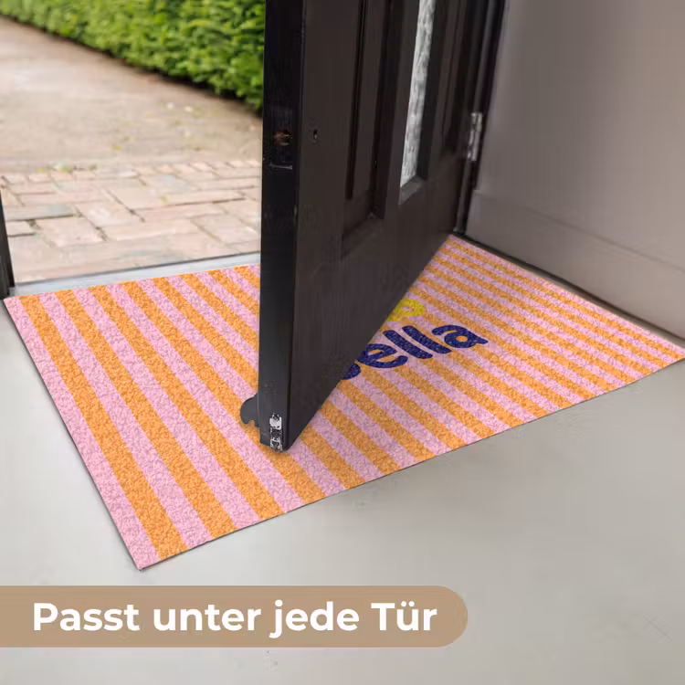 Verticaal - Strepen - Oranje - Ciao bella Deurmat klein -USP_DE