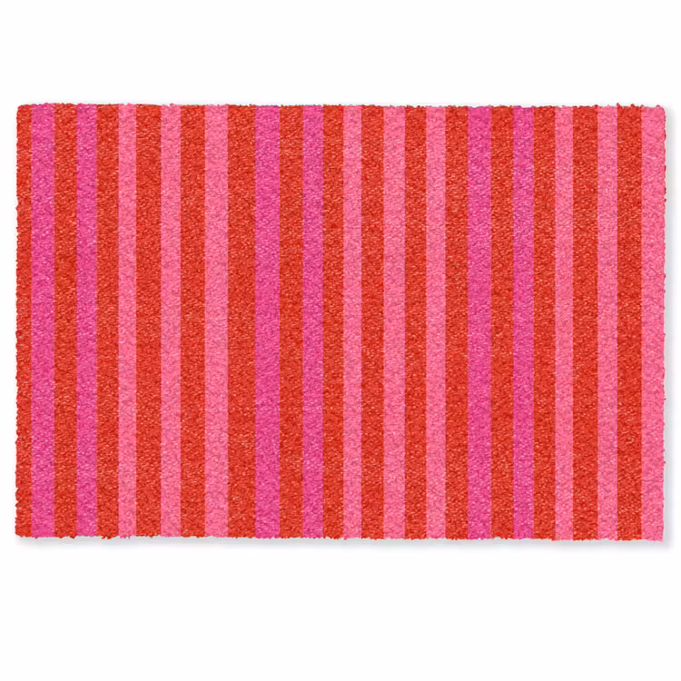Verticaal - Strepen - Roze Deurmat klein 898 -zkaufland3d