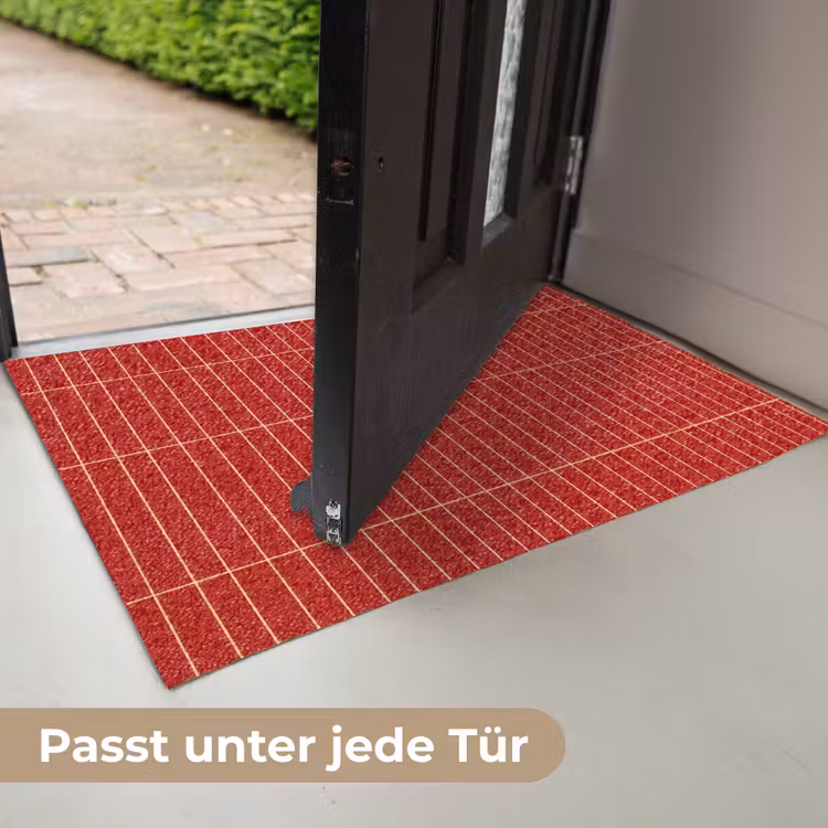 Verticaal - Wandtegel - Helderrood Deurmat klein 898 -USP_DE