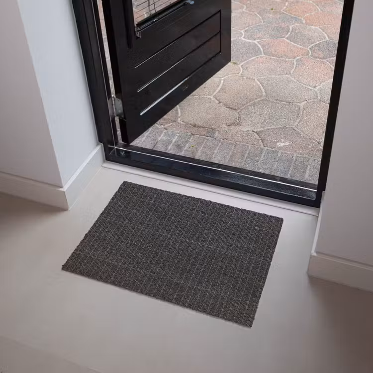 Verticaal - Wandtegel - Mat - Zwart Deurmat klein 898 -sfeer5