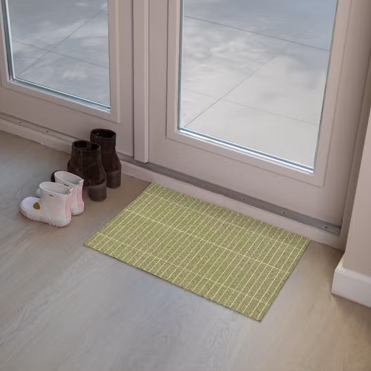 Verticaal - Wandtegel - Olijfgroen Deurmat klein 898 -sfeer3