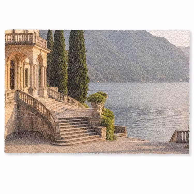 Fußmatte - Villa – Wasser – Treppen - Villa - water -trappen Deurmat klein