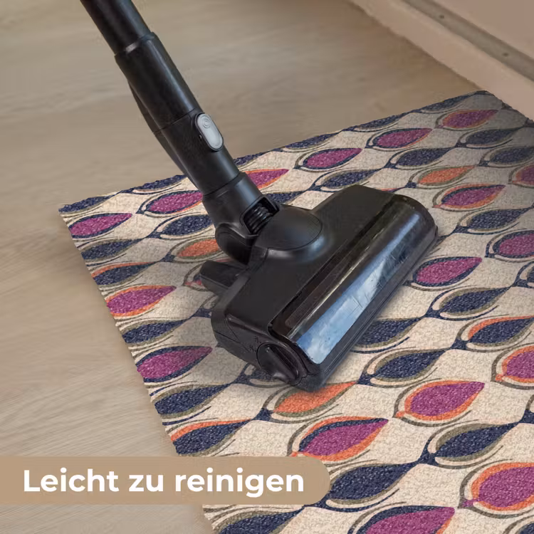 Vintage - Retro - Kleurrijk Deurmat klein 898 -reinigen_DE