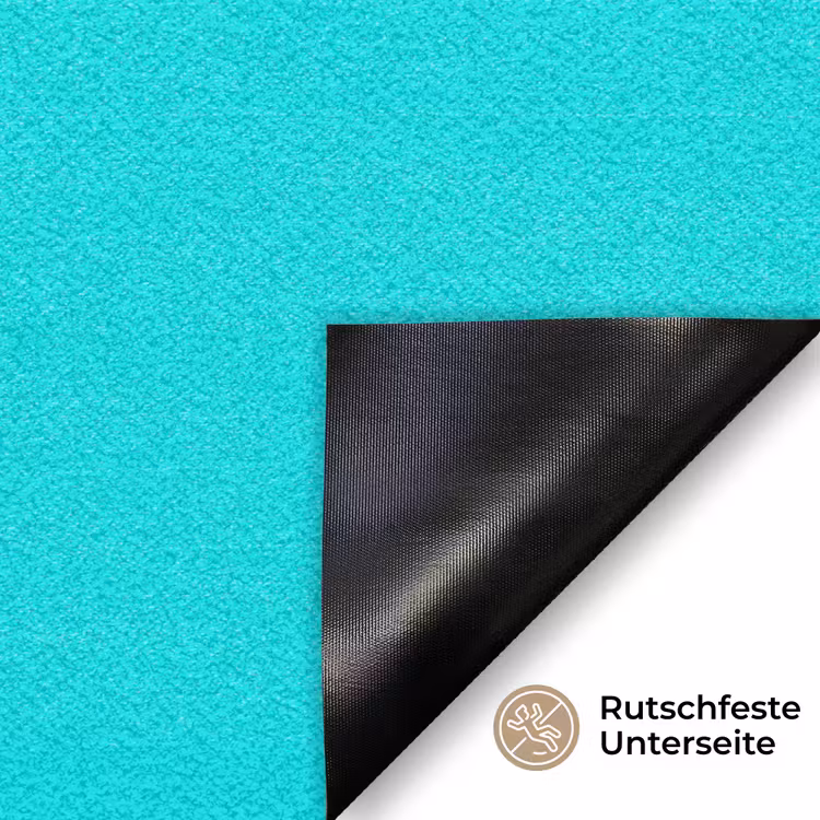 Vivid - Aquamarine - Turkoois Deurmat klein 898 -antislip_DE