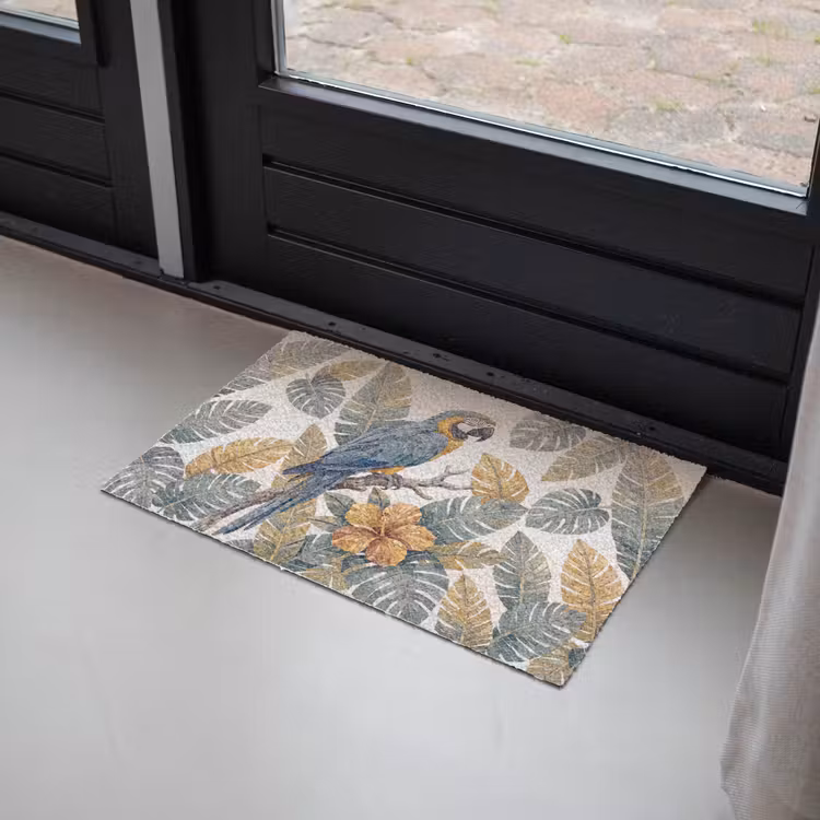 Vogel - Tak - Natuur - Mozaïek - Blauw Deurmat klein -sfeer2