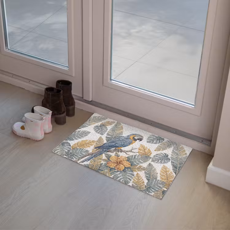 Vogel - Tak - Natuur - Mozaïek - Blauw Deurmat klein -sfeer3
