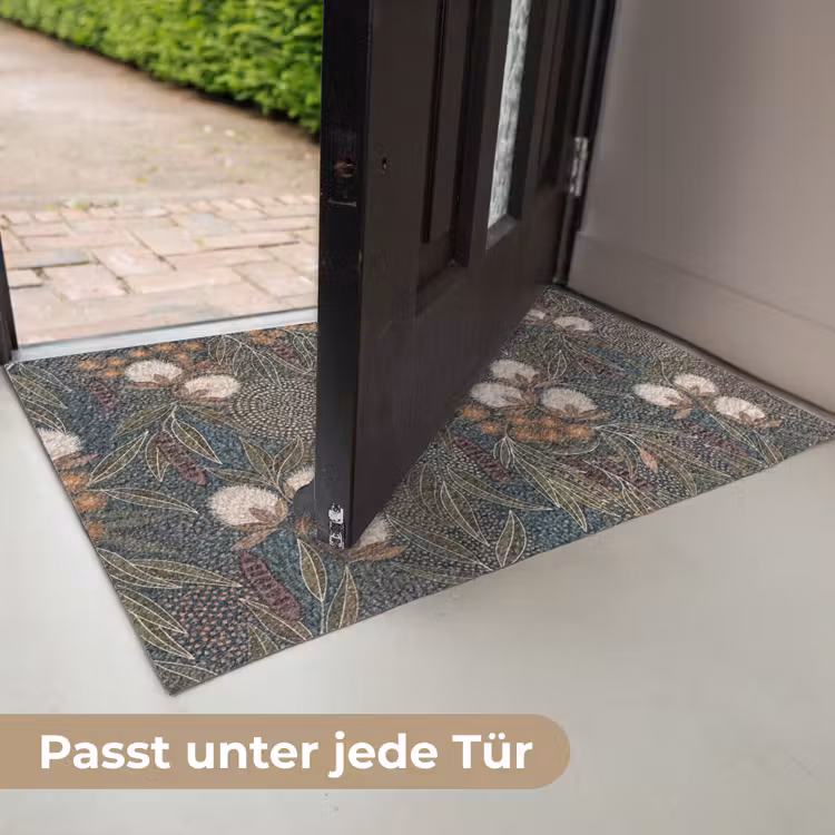 Vogel - Bladeren - Natuur - Illustratie - Groen Deurmat klein -USP_DE