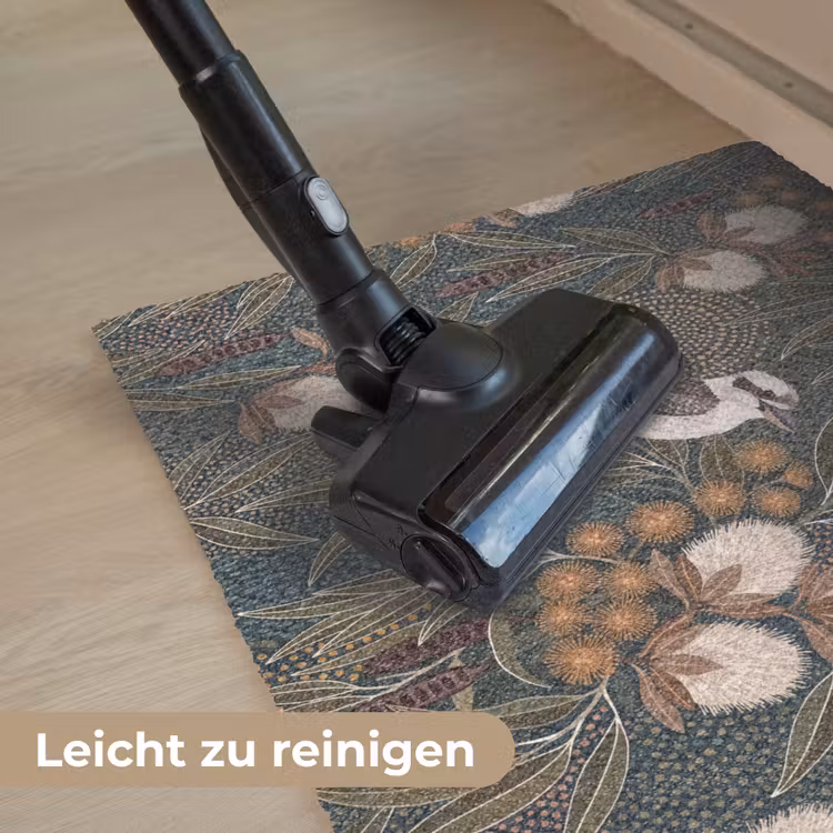 Vogel - Bladeren - Natuur - Illustratie - Groen Deurmat klein -reinigen_DE