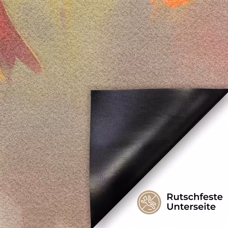 Vogels - Kleurrijk - Tak Deurmat klein -antislip_DE