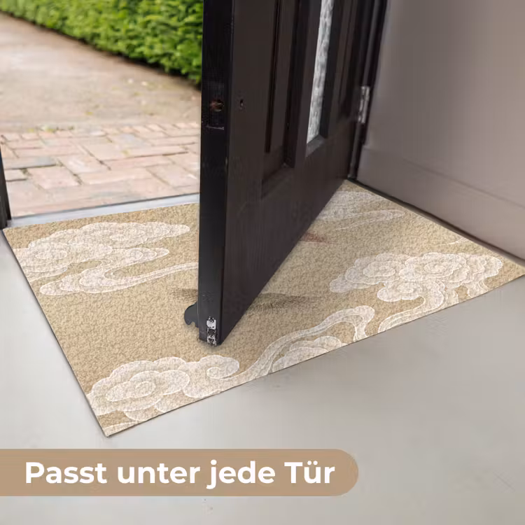 Vogels - Vliegen - Beige Deurmat klein -USP_DE