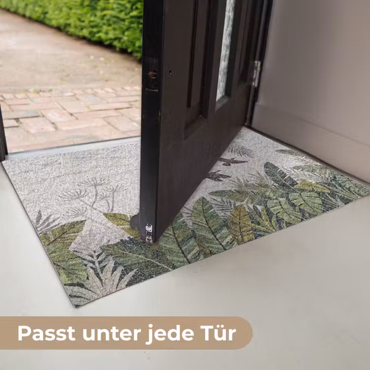 Vogel - Vliegend - Tropisch - Mozaïek - Groen Deurmat klein -USP_DE