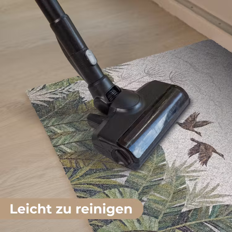 Vogel - Vliegend - Tropisch - Mozaïek - Groen Deurmat klein -reinigen_DE
