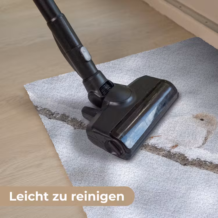 Vogeltje - Sneeuw - Tak - Winter - Zacht Deurmat klein -reinigen_DE