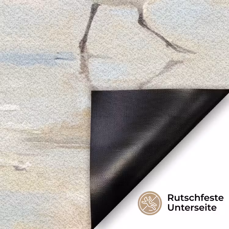 Vogels - Strand - Zee Deurmat klein -antislip_DE