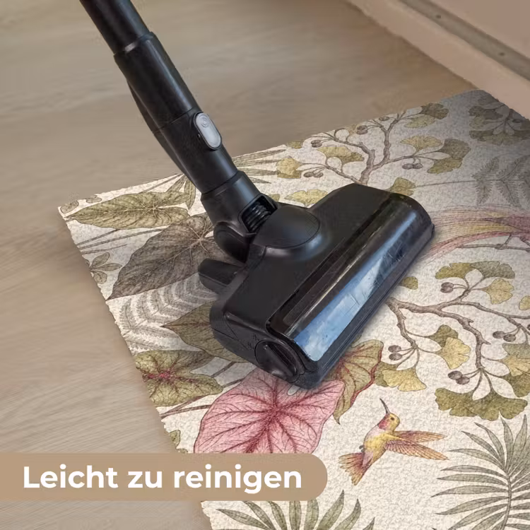 Vogels - Tropisch - Botanisch - Roze Deurmat klein -reinigen_DE