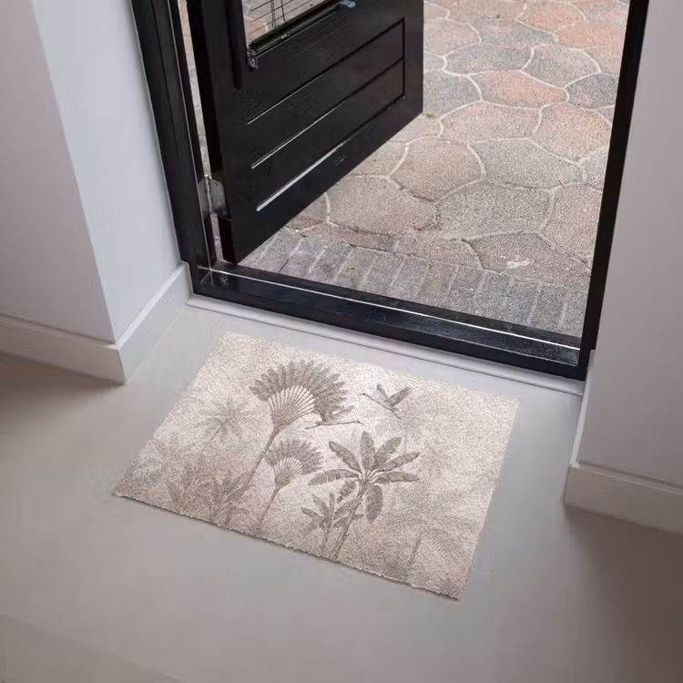 Vogel - Tropisch - Jungle - Natuur - Beige Deurmat klein -sfeer5
