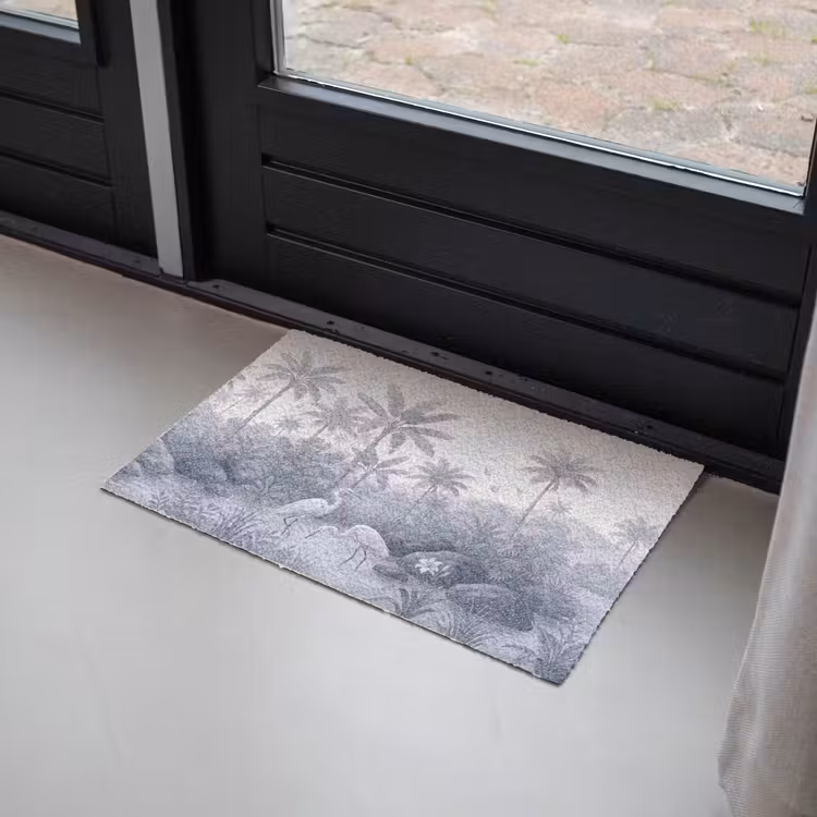 Vogel - Water - Tropisch - Natuur - Blauw Deurmat klein -sfeer2