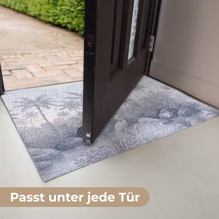 Vogel - Water - Tropisch - Natuur - Blauw Deurmat klein -USP_DE